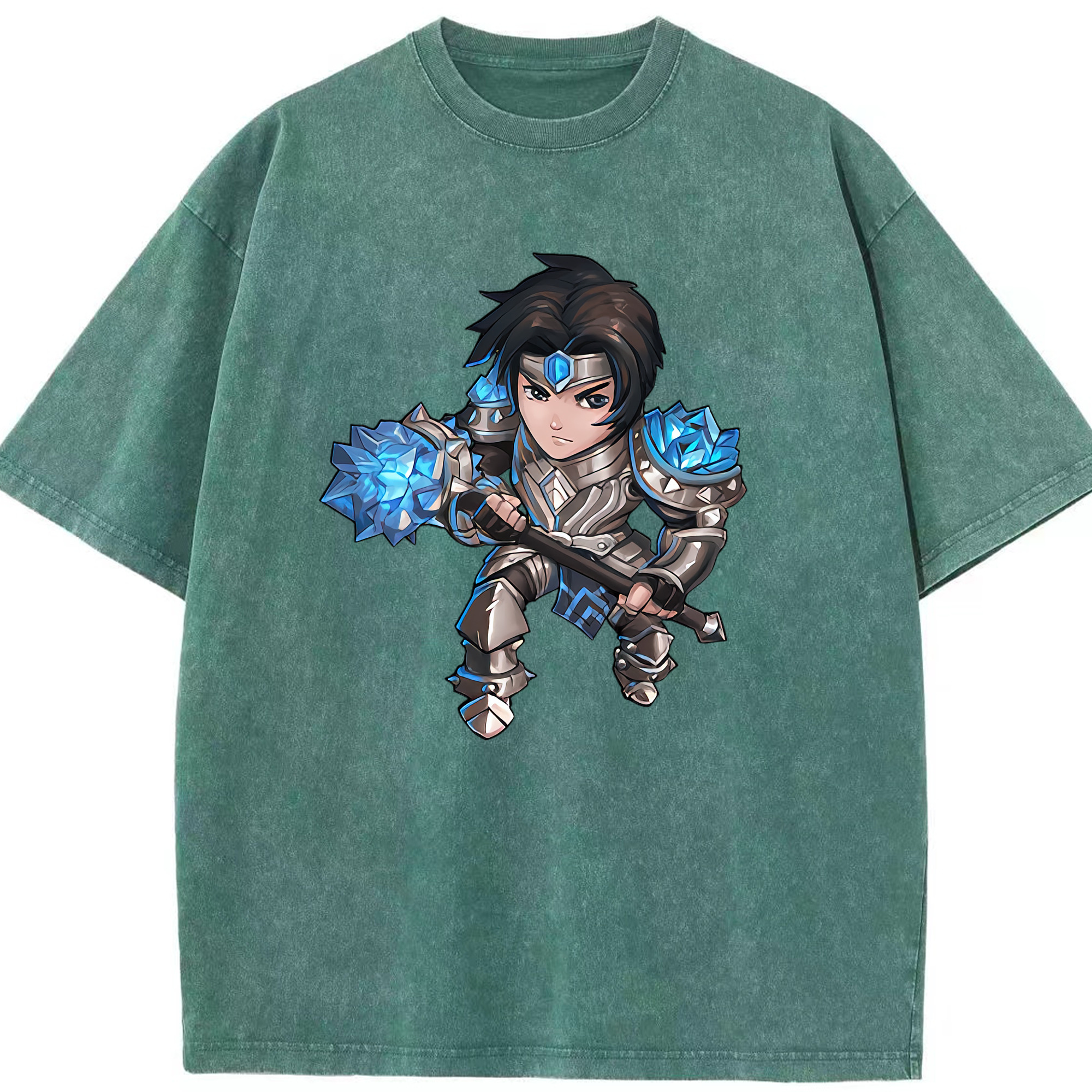 （画像用） リーグ・オブ・レジェンド League of Legends LOL 綿100% ヴィンテージ風 半袖Tシャツ（フロントプリント）